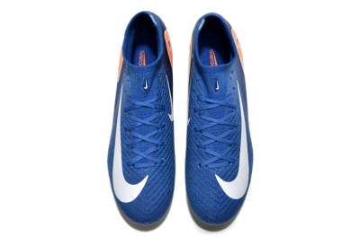 Nike Air Zoom Mercurial Superfly 10 Elite FG High-Tops Soccer Cleats - Blue/White/Orange