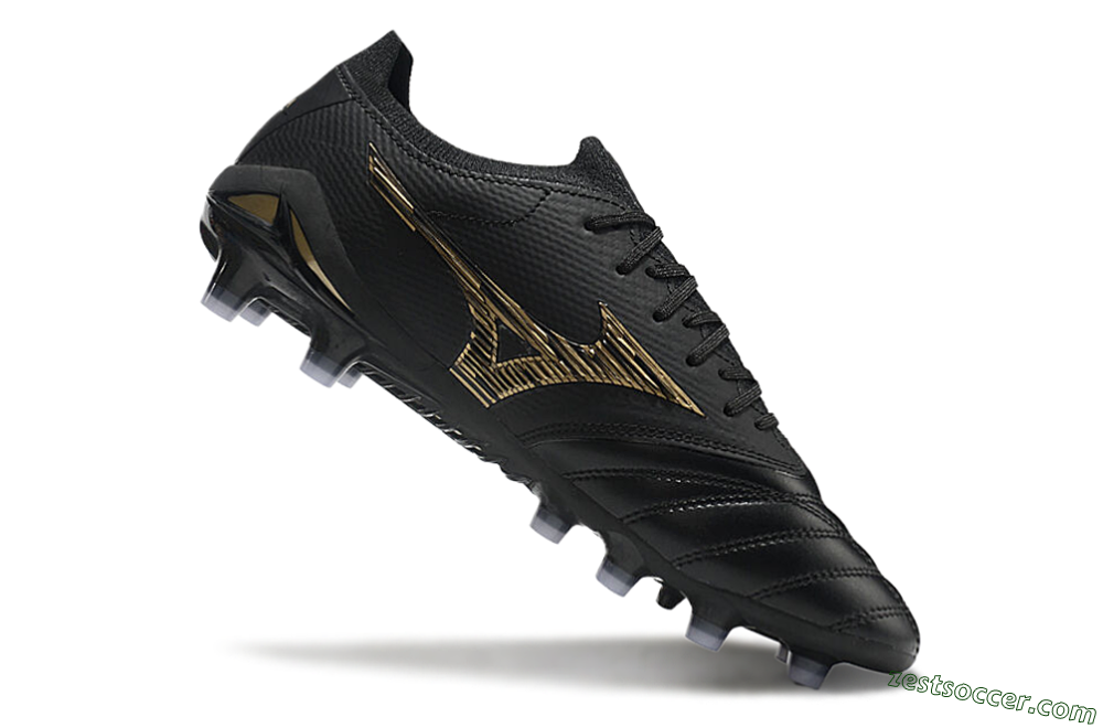 Mizuno Morelia Neo 3 FG Low-Tops Soccer Cleats - Black/Gold 5