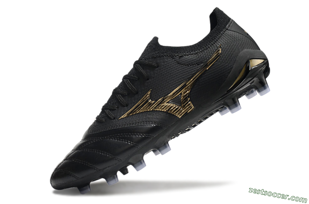 Mizuno Morelia Neo 3 FG Low-Tops Soccer Cleats - Black/Gold 6
