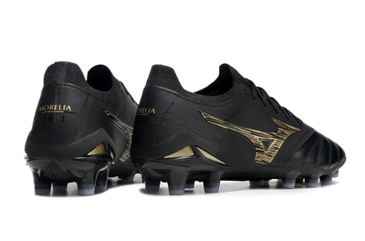 Mizuno Morelia Neo 3 FG Low-Tops Soccer Cleats - Black/Gold