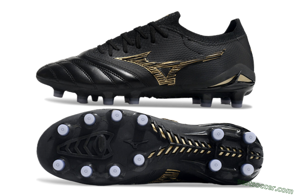 Mizuno Morelia Neo 3 FG Low-Tops Soccer Cleats - Black/Gold 1
