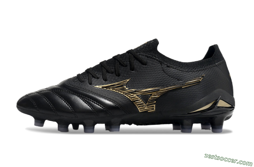 Mizuno Morelia Neo 3 FG Low-Tops Soccer Cleats - Black/Gold 2