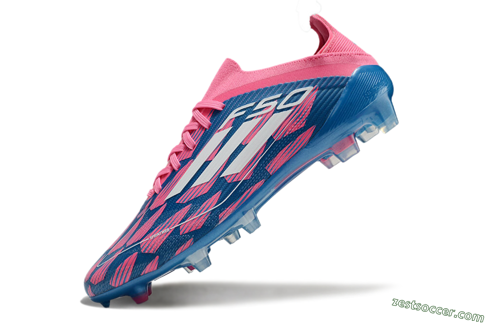 Adidas F50 Elite FG Low-Tops Soccer Cleats - Blue/White/Red 6
