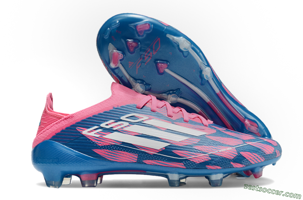 Adidas F50 Elite FG Low-Tops Soccer Cleats - Blue/White/Red 0