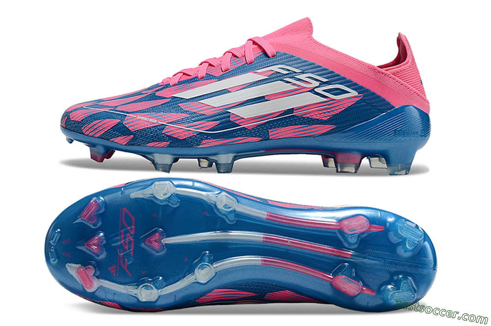 Adidas F50 Elite FG Low-Tops Soccer Cleats - Blue/White/Red 1