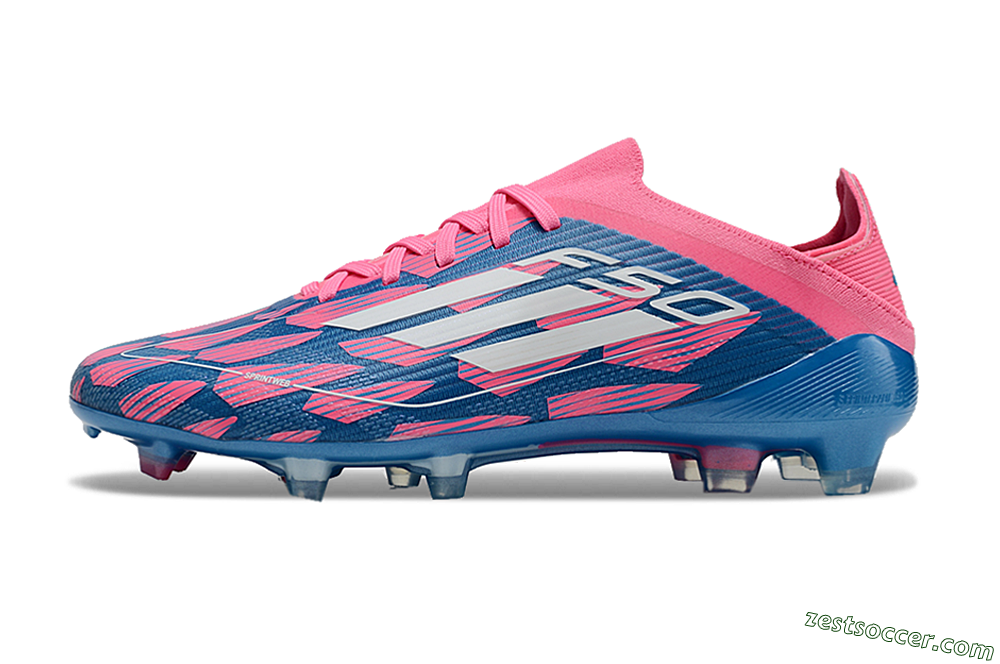 Adidas F50 Elite FG Low-Tops Soccer Cleats - Blue/White/Red 2