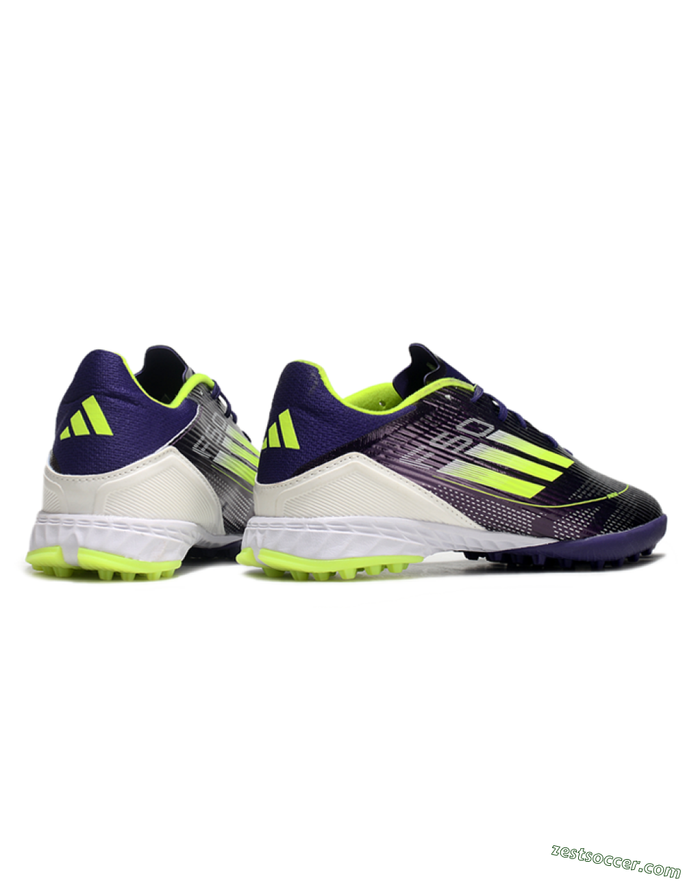 Adidas F50 Pro TF Low-Tops Soccer Shoes - Purple/Yellow/Blue 6