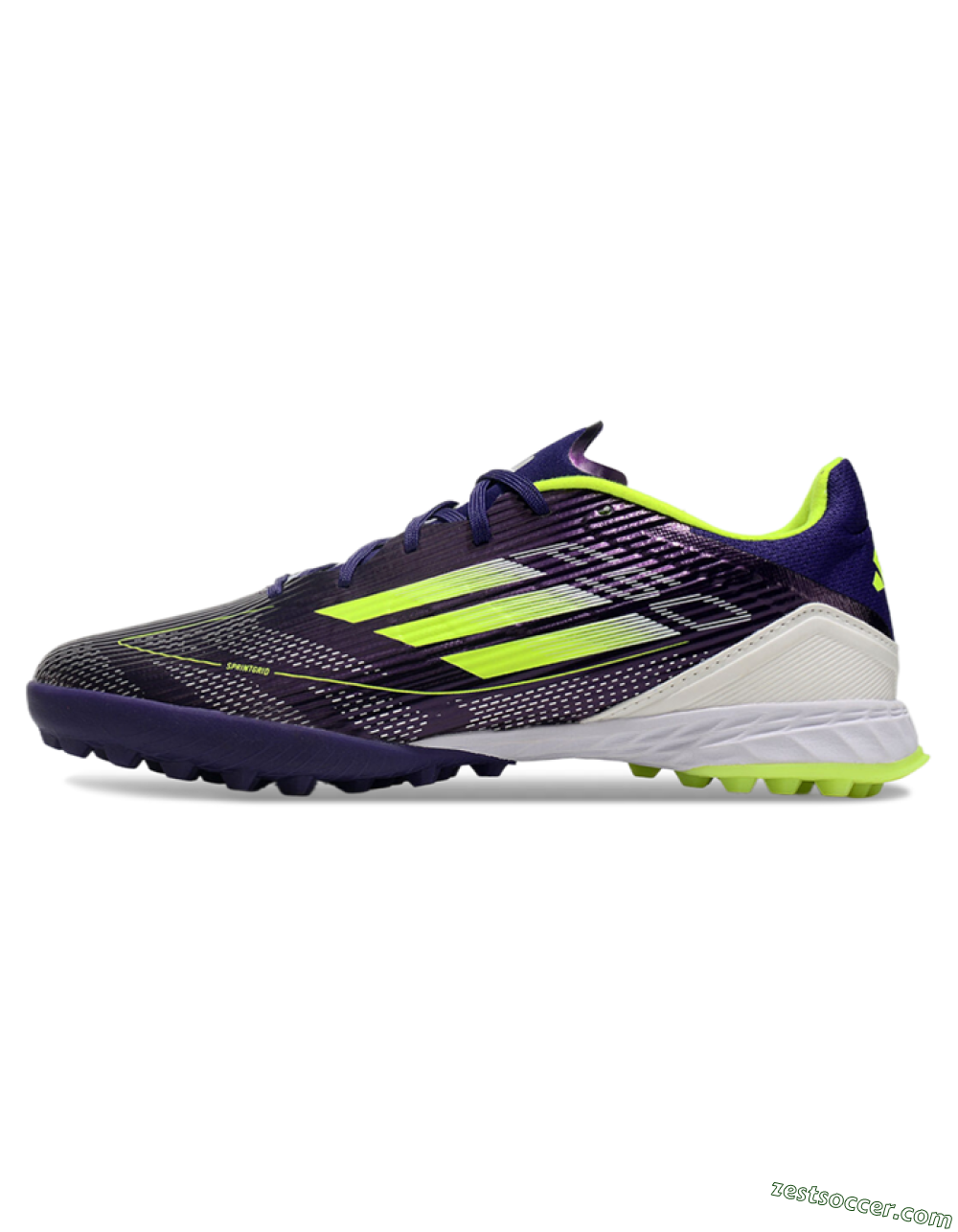 Adidas F50 Pro TF Low-Tops Soccer Shoes - Purple/Yellow/Blue 2