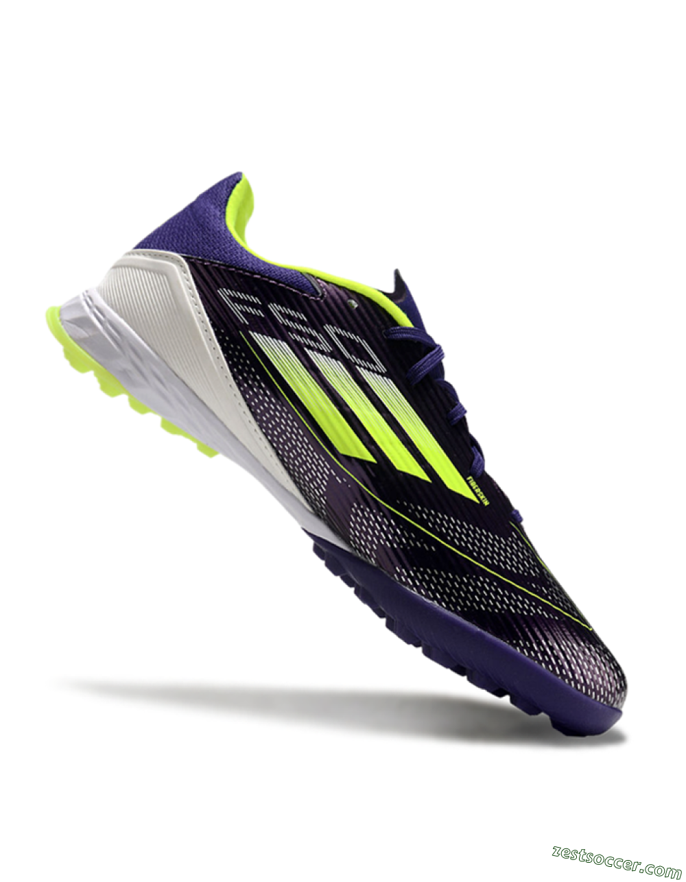 Adidas F50 Pro TF Low-Tops Soccer Shoes - Purple/Yellow/Blue 4