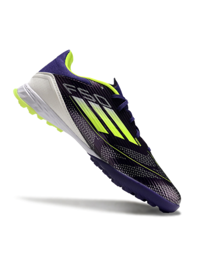 Adidas F50 Pro TF Low-Tops Soccer Shoes - Purple/Yellow/Blue