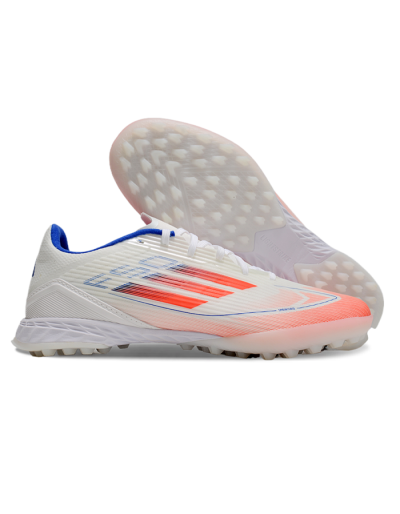 Adidas F50 Pro TF Low-Tops Soccer Shoes - White/Red/Blue