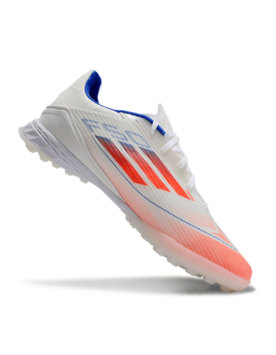 Adidas F50 Pro TF Low-Tops Soccer Shoes - White/Red/Blue