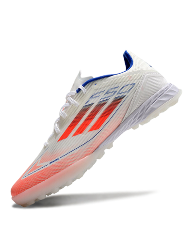 Adidas F50 Pro TF Low-Tops Soccer Shoes - White/Red/Blue