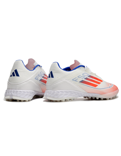 Adidas F50 Pro TF Low-Tops Soccer Shoes - White/Red/Blue
