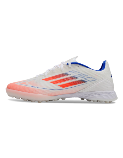 Adidas F50 Pro TF Low-Tops Soccer Shoes - White/Red/Blue