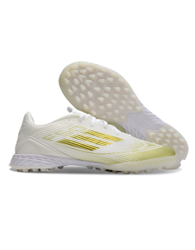 Adidas F50 Pro TF Low-Tops Soccer Shoes - White/Gold