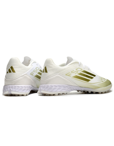 Adidas F50 Pro TF Low-Tops Soccer Shoes - White/Gold