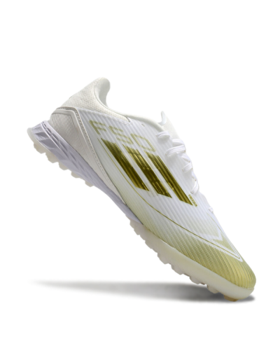 Adidas F50 Pro TF Low-Tops Soccer Shoes - White/Gold