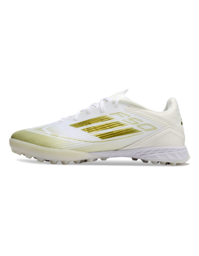Adidas F50 Pro TF Low-Tops Soccer Shoes - White/Gold