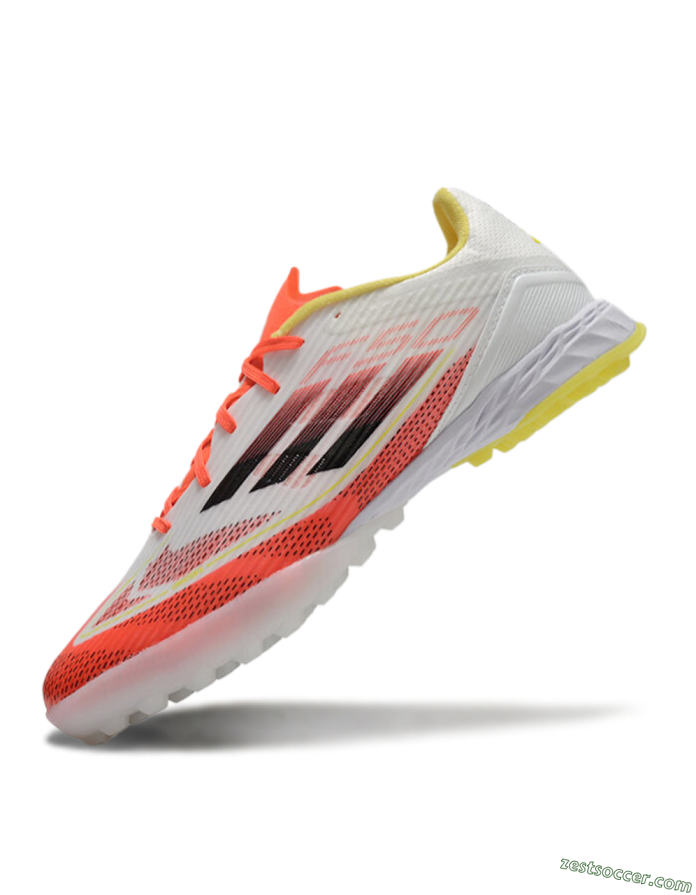 Adidas F50 Pro TF Low-Tops Soccer Shoes - Red/White/Yellow 5