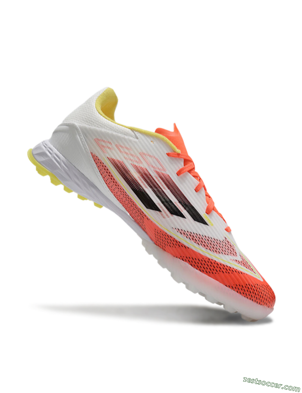 Adidas F50 Pro TF Low-Tops Soccer Shoes - Red/White/Yellow 4