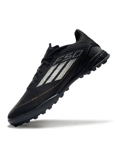 Adidas F50 Pro TF Low-Tops Soccer Shoes - Black/White/Gold
