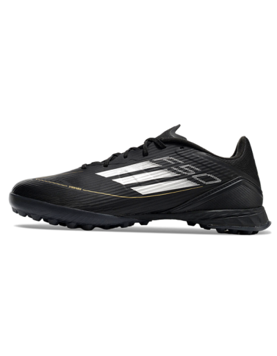 Adidas F50 Pro TF Low-Tops Soccer Shoes - Black/White/Gold