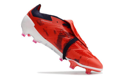 Adidas Predator Elite Foldover Tongue FG Low-Tops Soccer Cleats - Red/White/Black