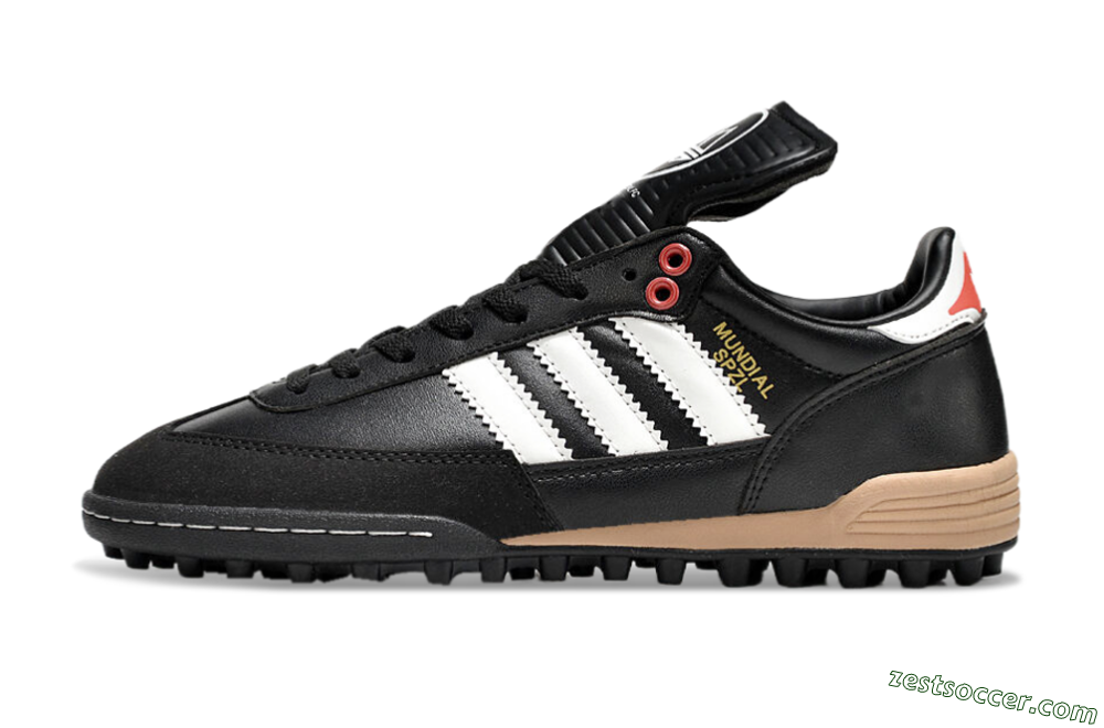 Adidas Mundial Team Astro TF Low-Tops Soccer Shoes - Black/White/Red 2