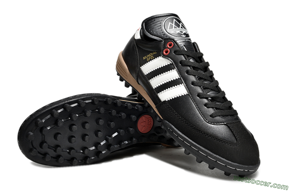 Adidas Mundial Team Astro TF Low-Tops Soccer Shoes - Black/White/Red 3