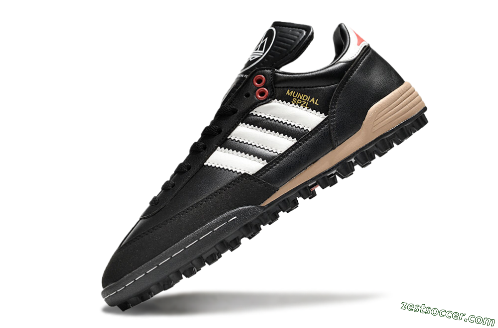 Adidas Mundial Team Astro TF Low-Tops Soccer Shoes - Black/White/Red 5