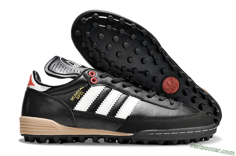 Adidas Mundial Team Astro TF Low-Tops Soccer Shoes - Black/White/Red 0