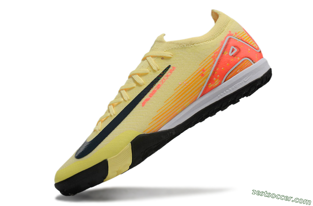 Nike Air Zoom Mercurial Vapor 16 Elite TF Low-Tops Soccer Shoes - Yellow/Black/Red 5