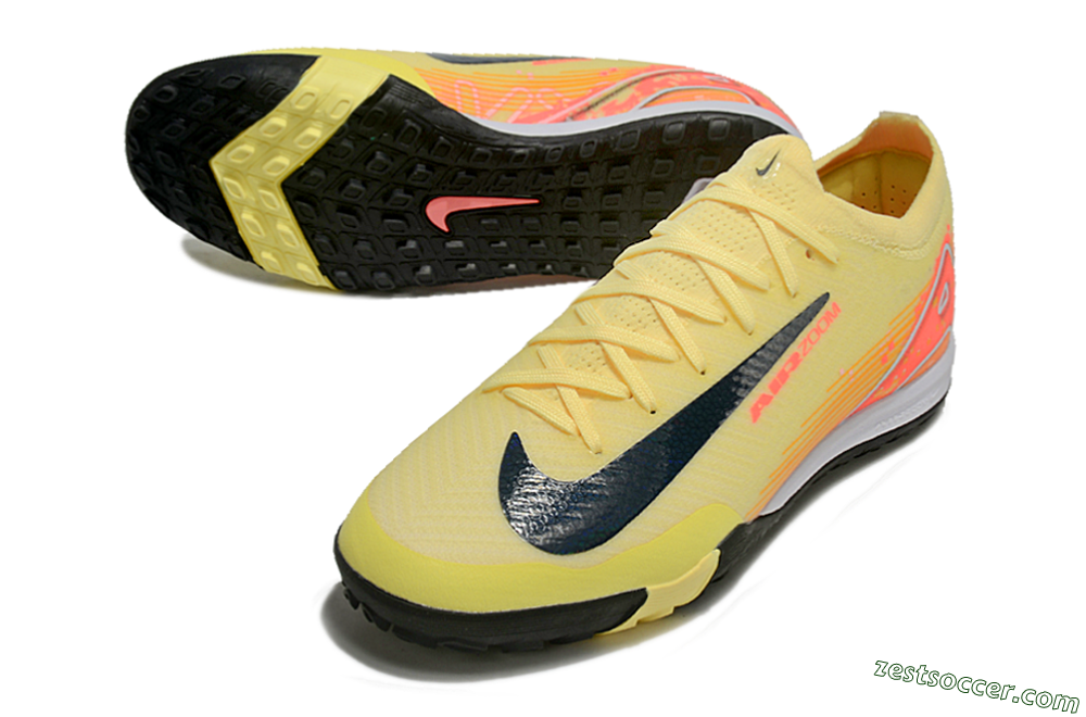 Nike Air Zoom Mercurial Vapor 16 Elite TF Low-Tops Soccer Shoes - Yellow/Black/Red 3