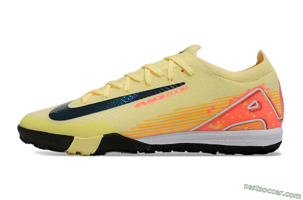 Nike Air Zoom Mercurial Vapor 16 Elite TF Low-Tops Soccer Shoes - Yellow/Black/Red 2