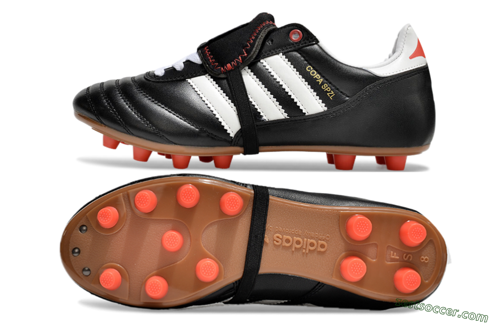 Adidas Mundial Team Astro TF Low-Tops Soccer Shoes - Black/White/Red 1