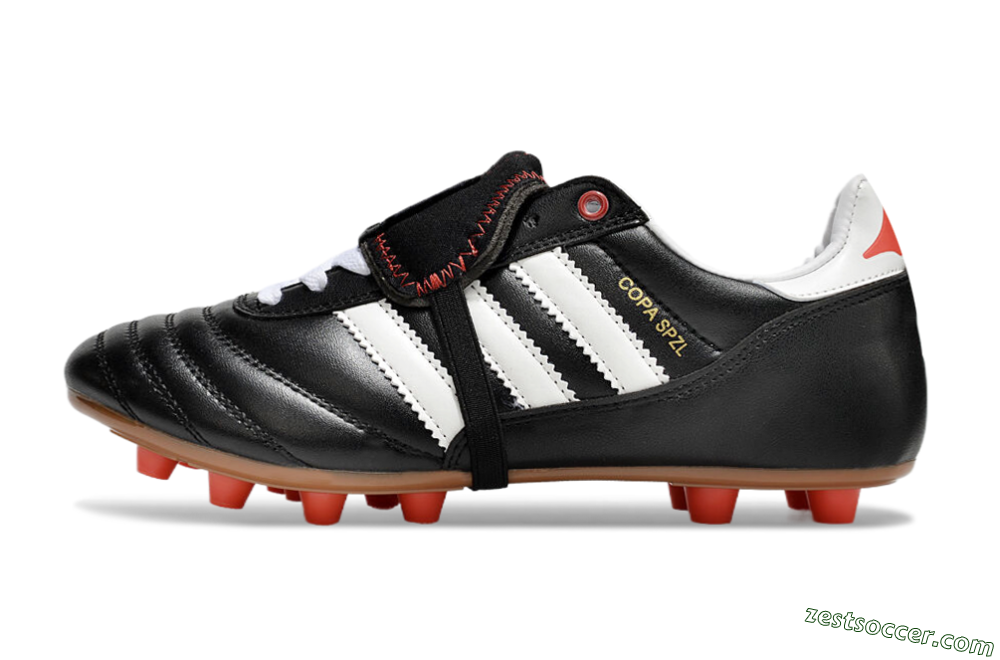 Adidas Mundial Team Astro TF Low-Tops Soccer Shoes - Black/White/Red 2
