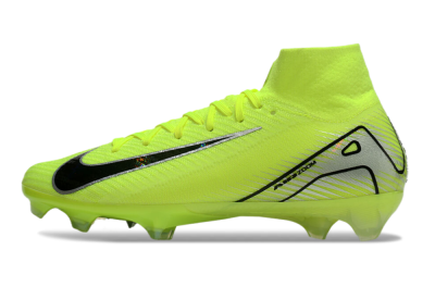 Nike Air Zoom Mercurial Superfly 10 Elite FG High-Tops Soccer Cleats - Yellow/Black/Silver