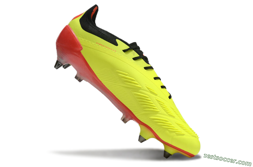 Adidas Predator 24 Elite SG Low-Tops Soccer Cleats - Yellow/Black/Red 4