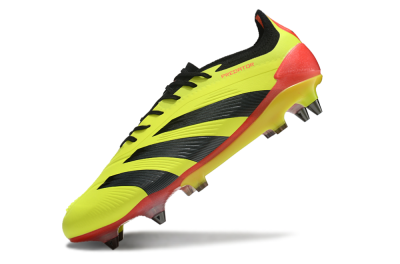 Adidas Predator 24 Elite SG Low-Tops Soccer Cleats - Yellow/Black/Red