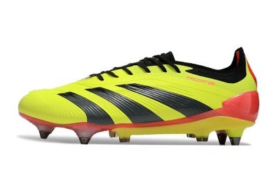 Adidas Predator 24 Elite SG Low-Tops Soccer Cleats - Yellow/Black/Red