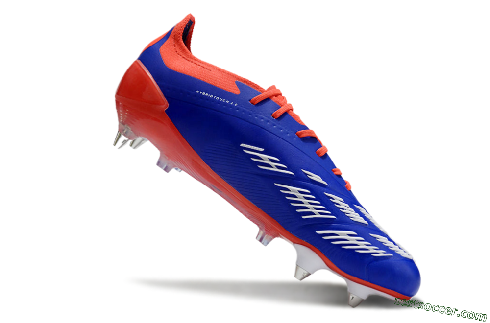 Adidas Predator Elite Foldover Tongue SG Low-Tops Soccer Cleats - Blue/White/Red 4