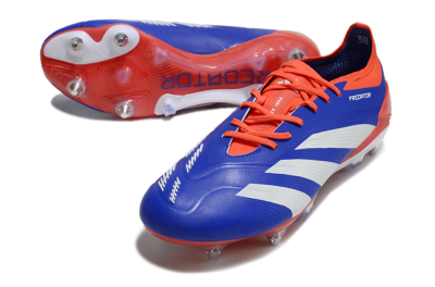 Adidas Predator Elite Foldover Tongue SG Low-Tops Soccer Cleats - Blue/White/Red