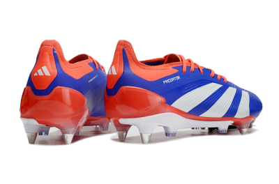 Adidas Predator Elite Foldover Tongue SG Low-Tops Soccer Cleats - Blue/White/Red