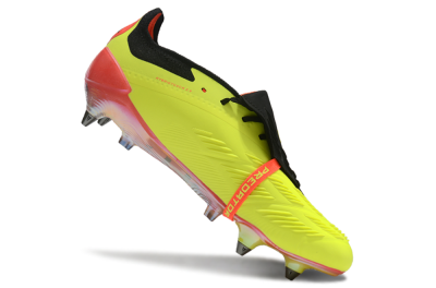 Adidas Predator Elite Foldover Tongue SG Low-Tops Soccer Cleats - Yellow/Black/Red