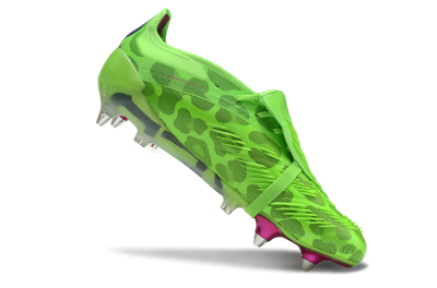 Adidas Predator Elite Foldover Tongue SG Low-Tops Soccer Cleats - Yellow/Purple/Pink
