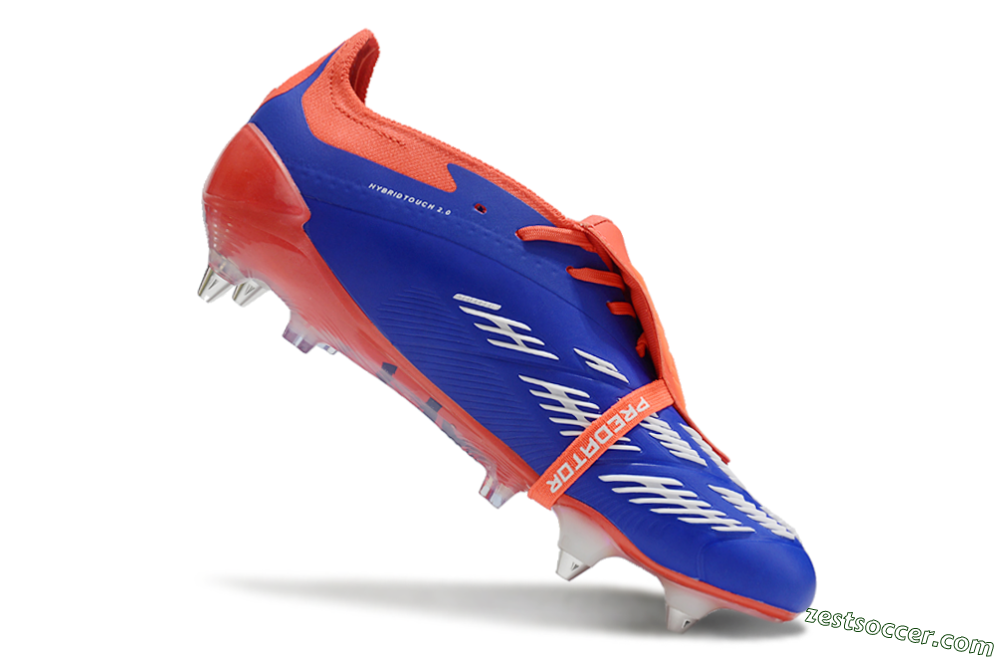 Adidas Predator Elite Foldover Tongue SG Low-Tops Soccer Cleats - Blue/White/Red 4