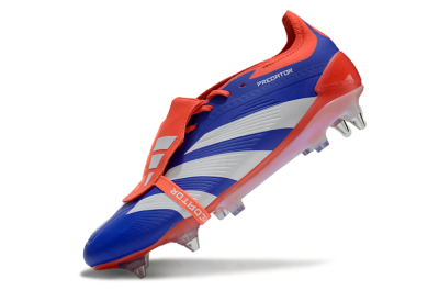 Adidas Predator Elite Foldover Tongue SG Low-Tops Soccer Cleats - Blue/White/Red