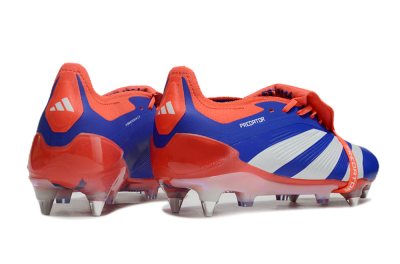 Adidas Predator Elite Foldover Tongue SG Low-Tops Soccer Cleats - Blue/White/Red