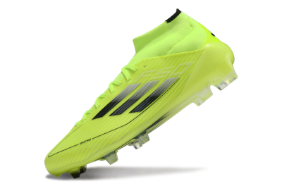 Adidas F50 Elite Mid FG High-Tops Soccer Cleats - Yellow/Blue/White
